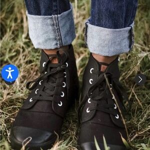 BANGS High-Top Onyx Vegan Canvas Sneakers